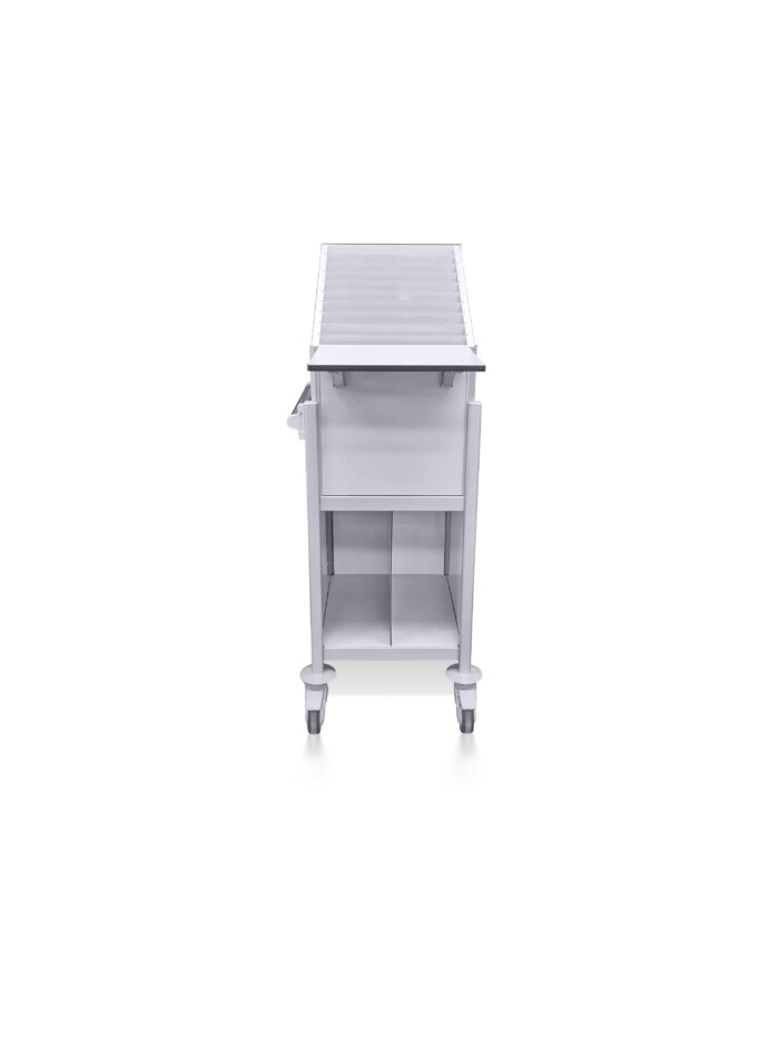 Medical Record and Chart Trolley with small drawer