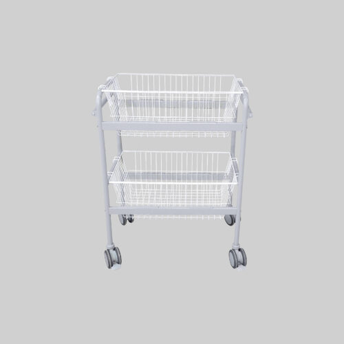 Wire Basket Bin Trolley