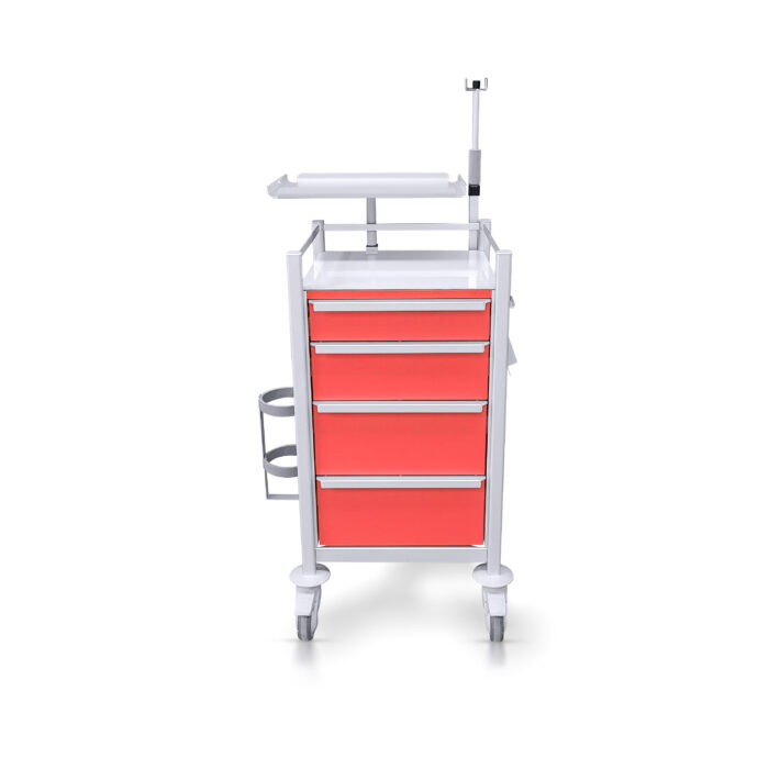 Compact full featured Emergency Trolley - ET-4848-1S-1M-2L-ATL