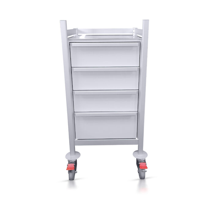 Multi-Purpose Medical Trolley with Stainless Steel Top MP-4848-3M-1L-SST